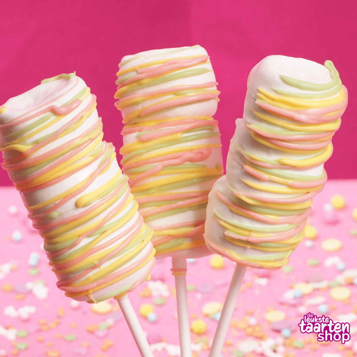Unicorn marshmallow lollies - Traktaties maken met kinderen