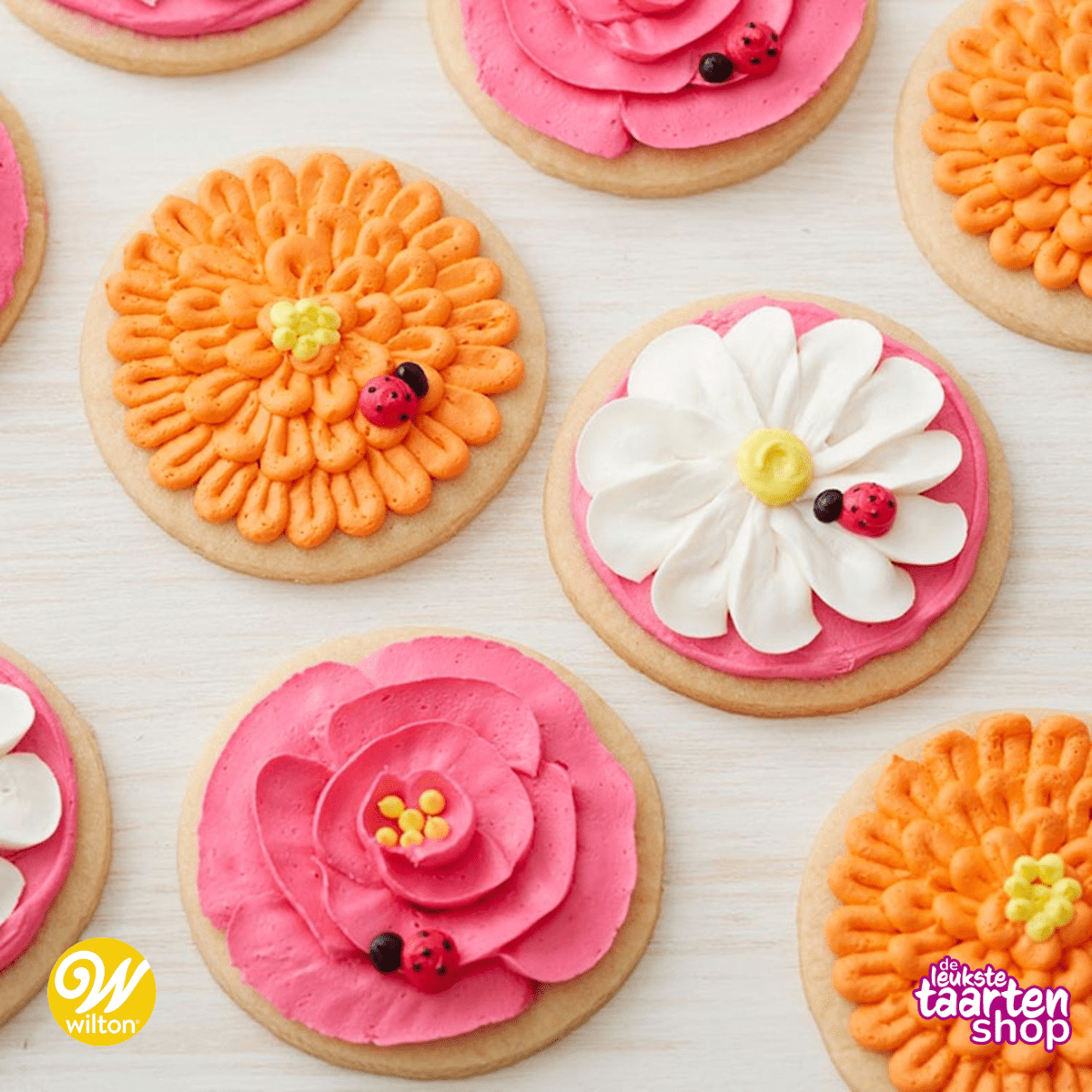 Floral Cookies with Buttercream