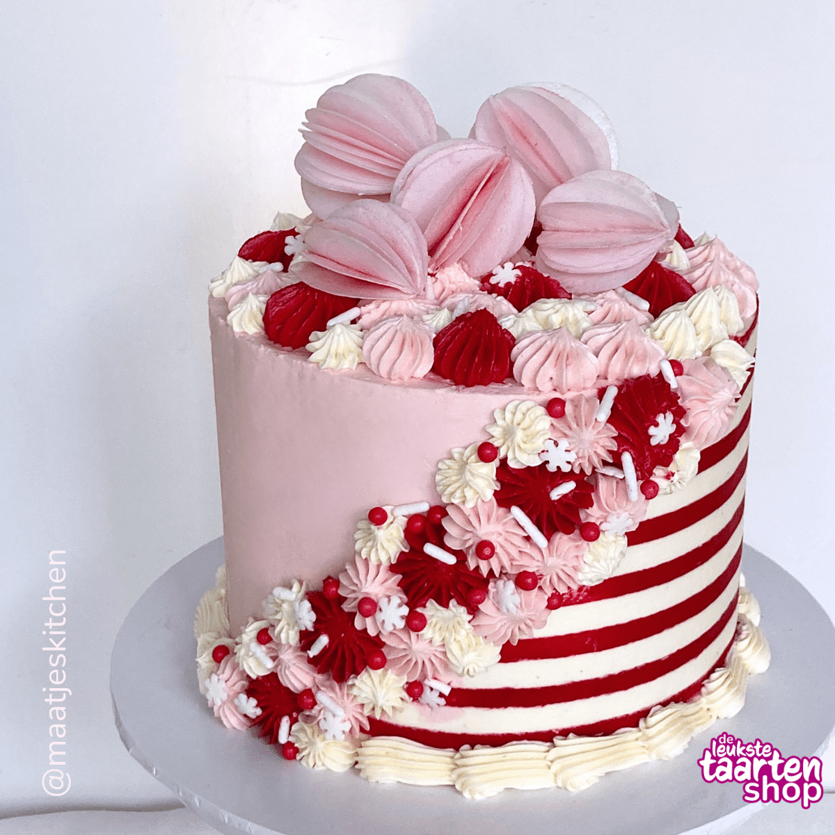 Candy Cane Christmas Cake
