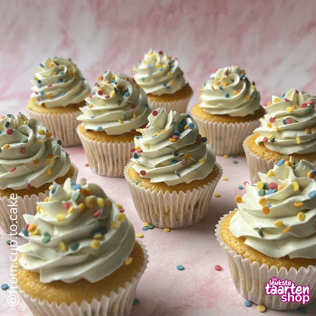 Festive Confetti Cupcakes 