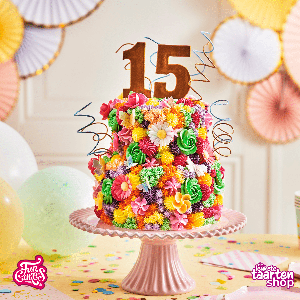 Flowers Birthday Cake
