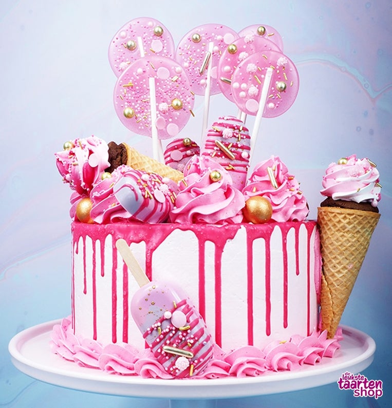 Pink Birthday Cake