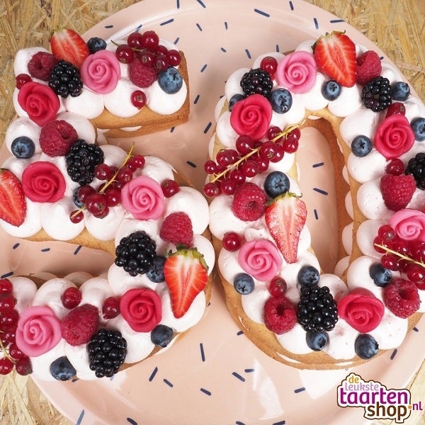 Recept voor Rozen Cookie Cake