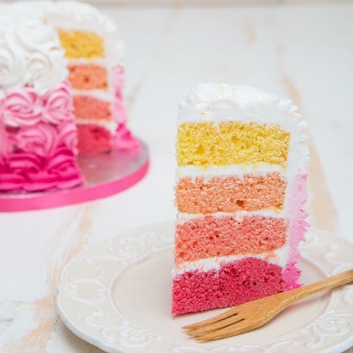 Cake with rosettes for Mother's Day