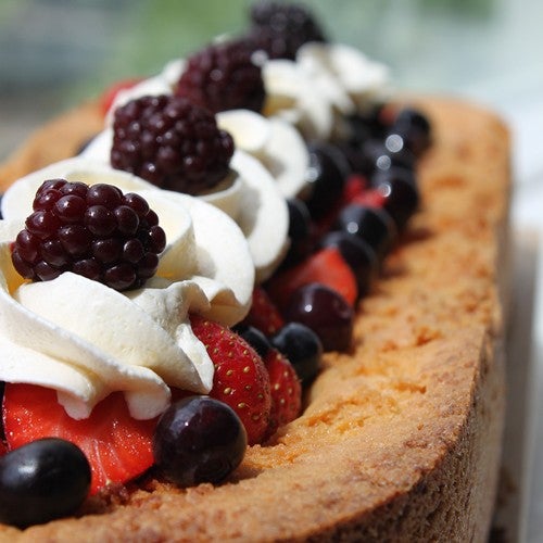 Summer fruit cake