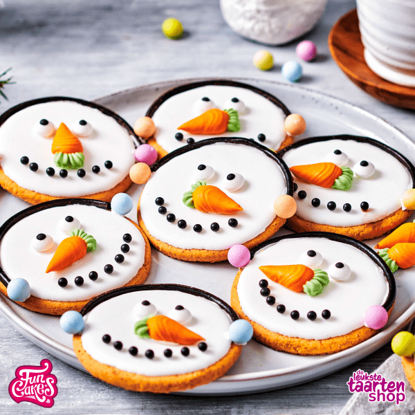 Recept voor Sneeuwpopkoekjes