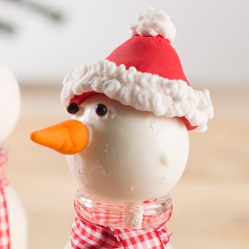 Snowman pops