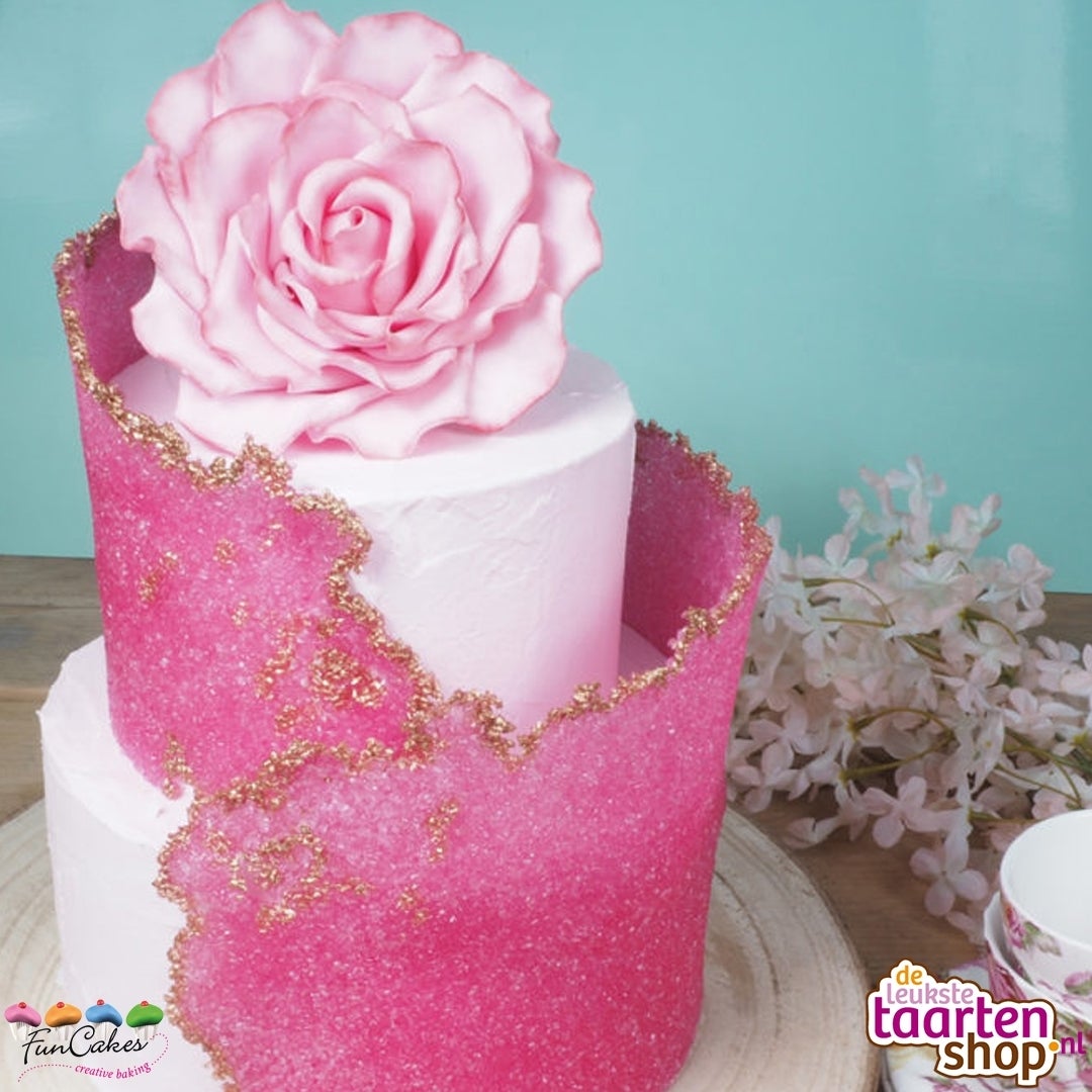 Roze Sugar Sheet Taart