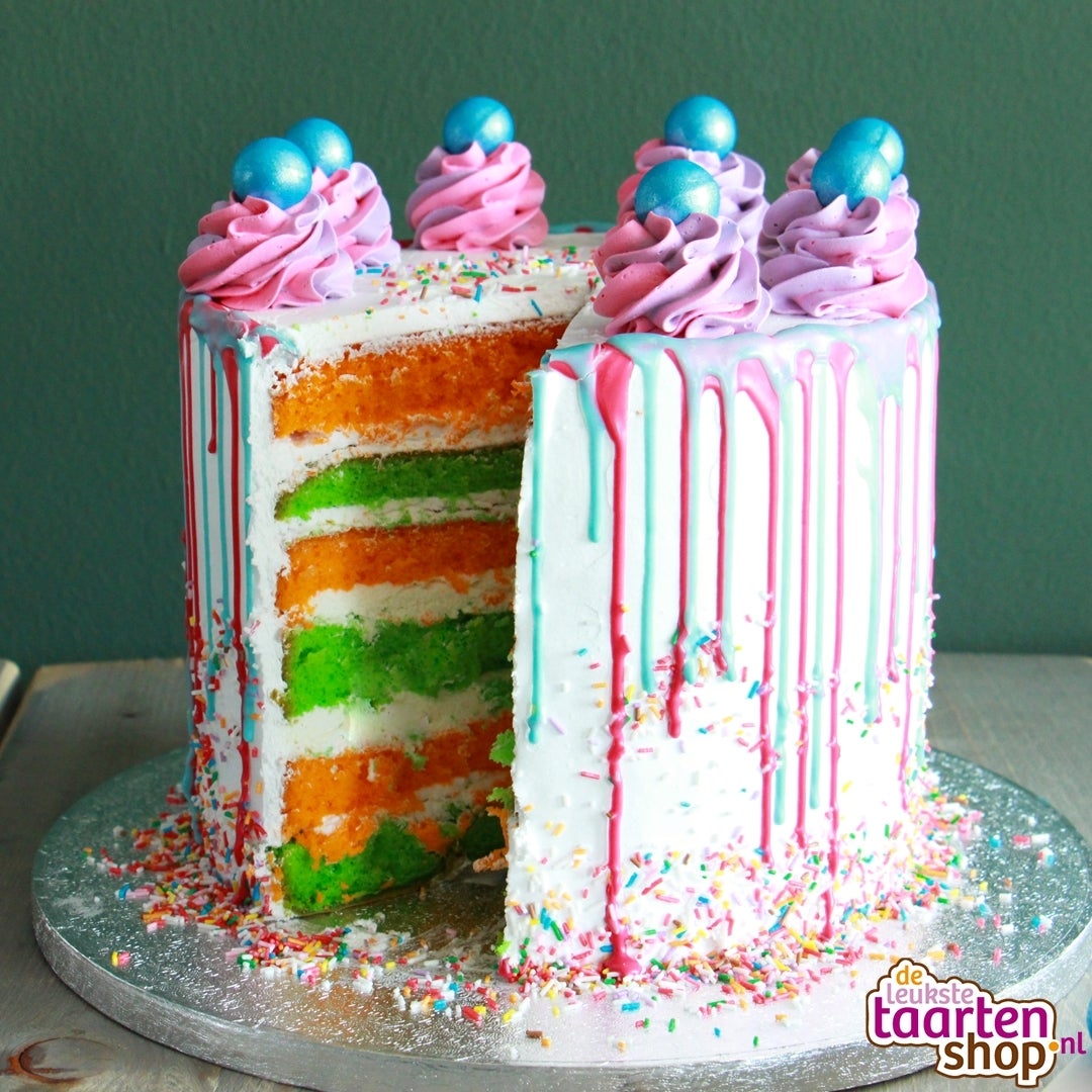 Recept: Gekleurde Dripcake