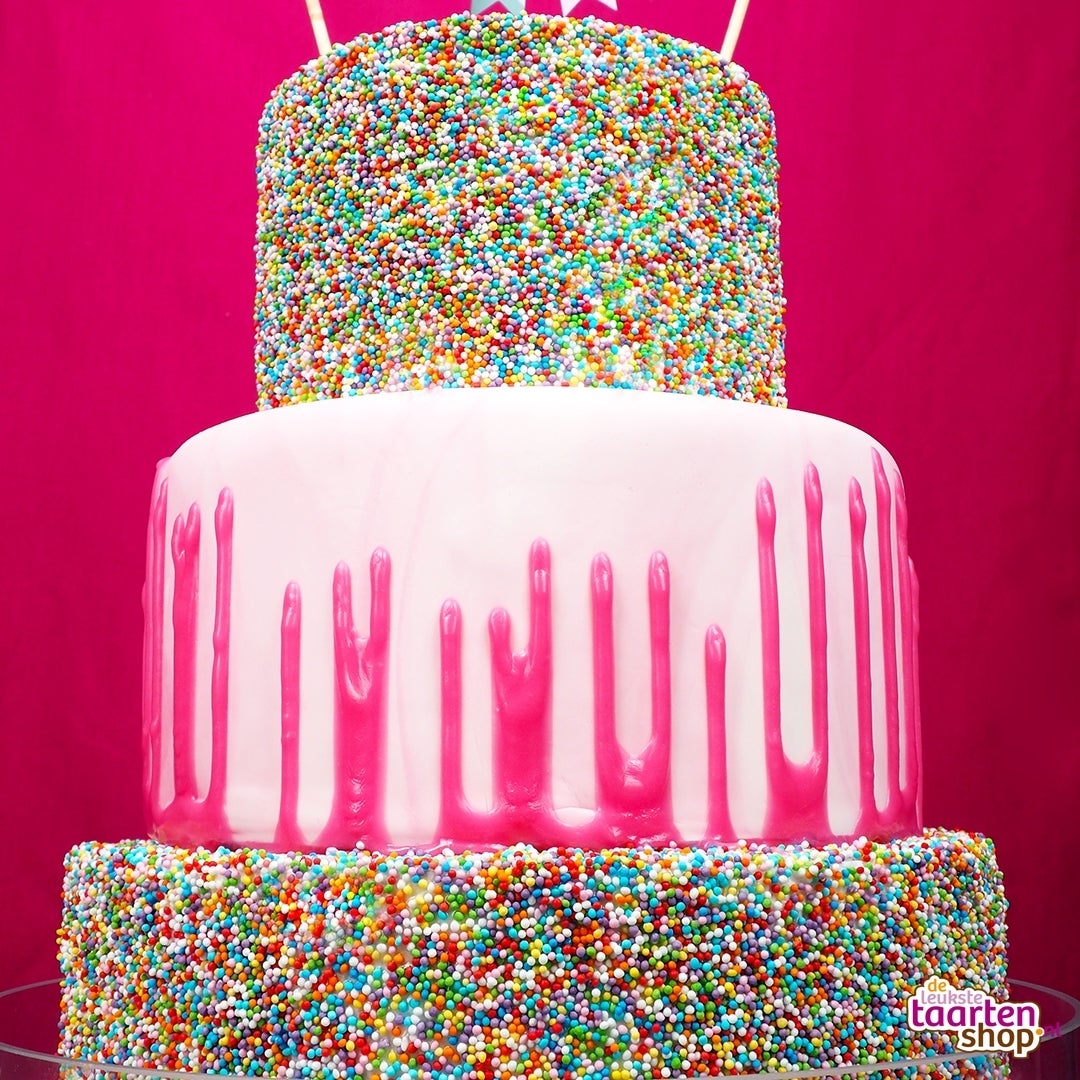 Reverse drip cake