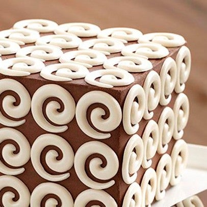 Swirl chocolate dessert