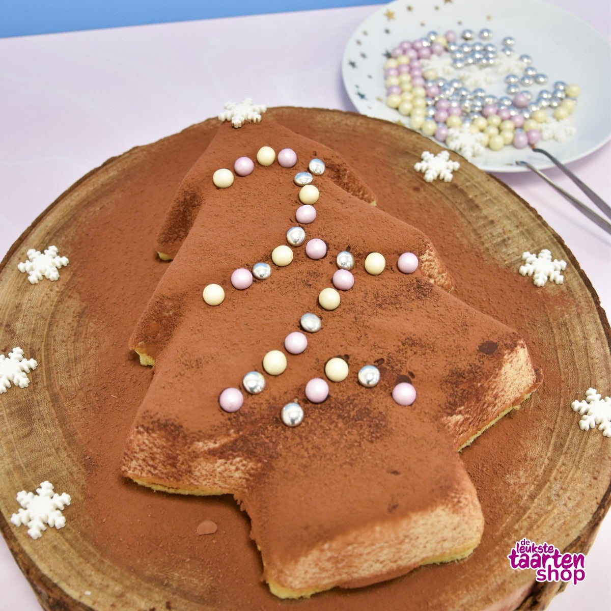 Christmas Tree Tiramisu Bavarois Cake