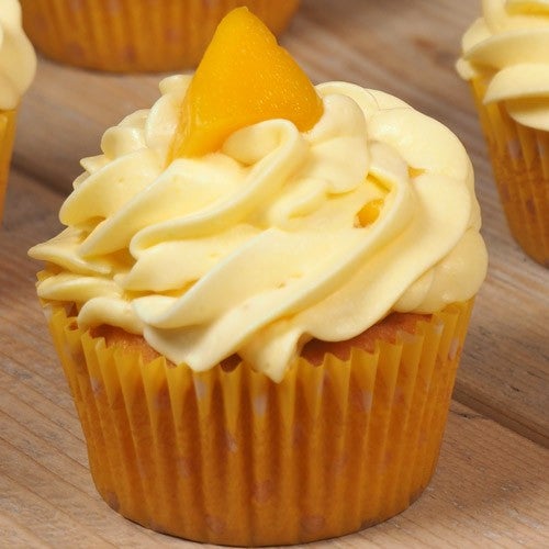 Tropical mango cupcakes