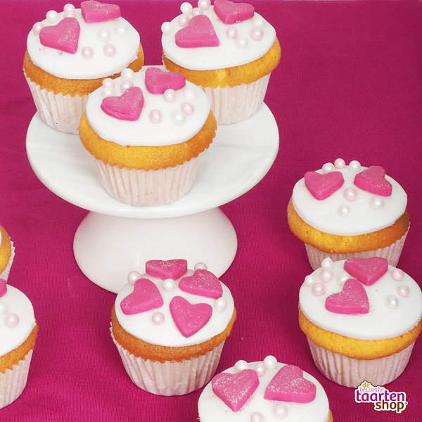 Recept Mini Valentijn Cupcakes met Fondant 