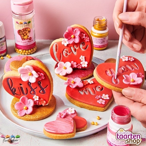 Valentine Cookies with text