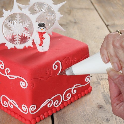 Square Christmas cake