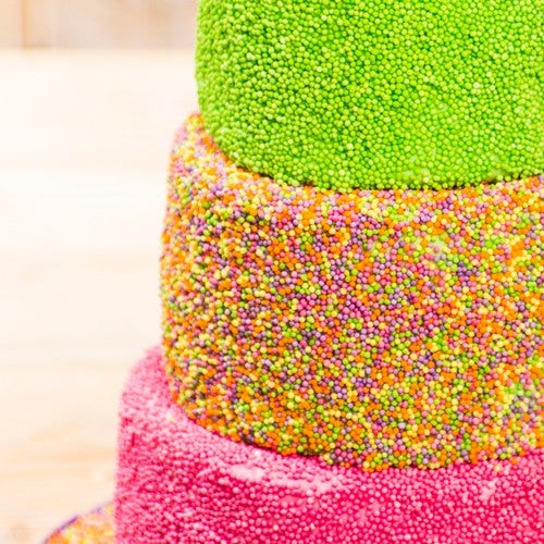 Cheerful sprinkle cake
