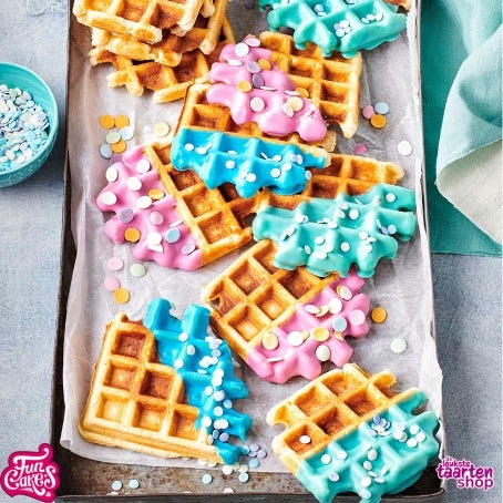 Wafels gedipt in Deco Melts