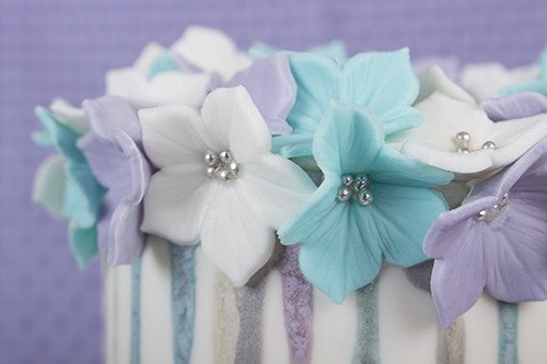 Watercolour drip cake