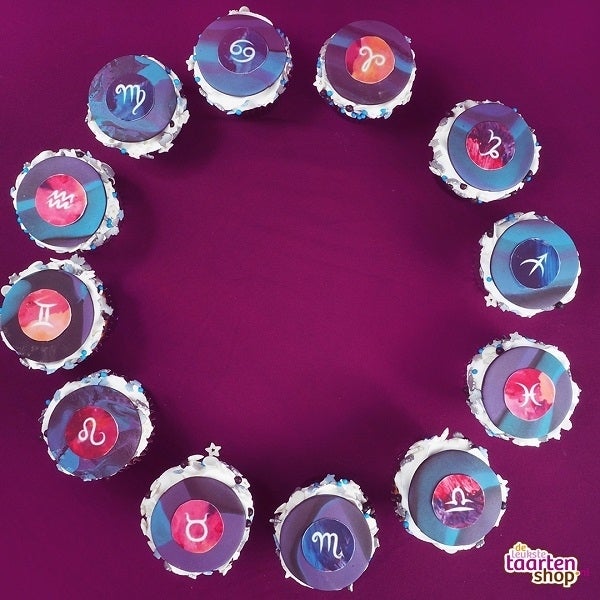 Recept Sterrenbeeld galaxy cupcakes