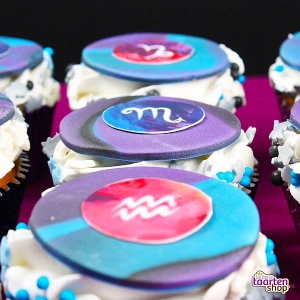 Recept Sterrenbeeld galaxy cupcakes