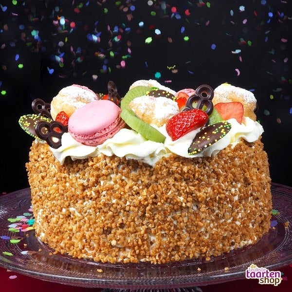 Cake with whipped cream