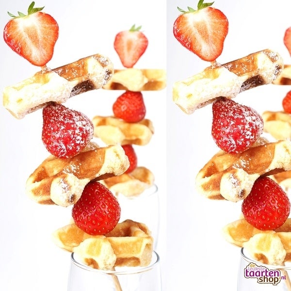 Waffle skewers