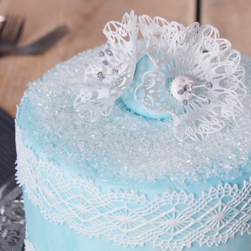 Winter lace cake