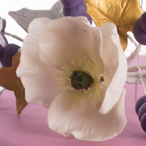 Winter cake with flowers
