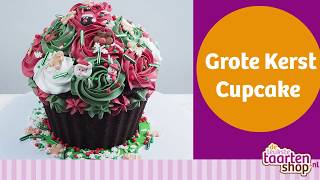 Grote Kerst Cupcake