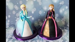 Tutorial Elsa & Anna Barbie Cake door Sandra Waaijenborg van Sowiesotaart