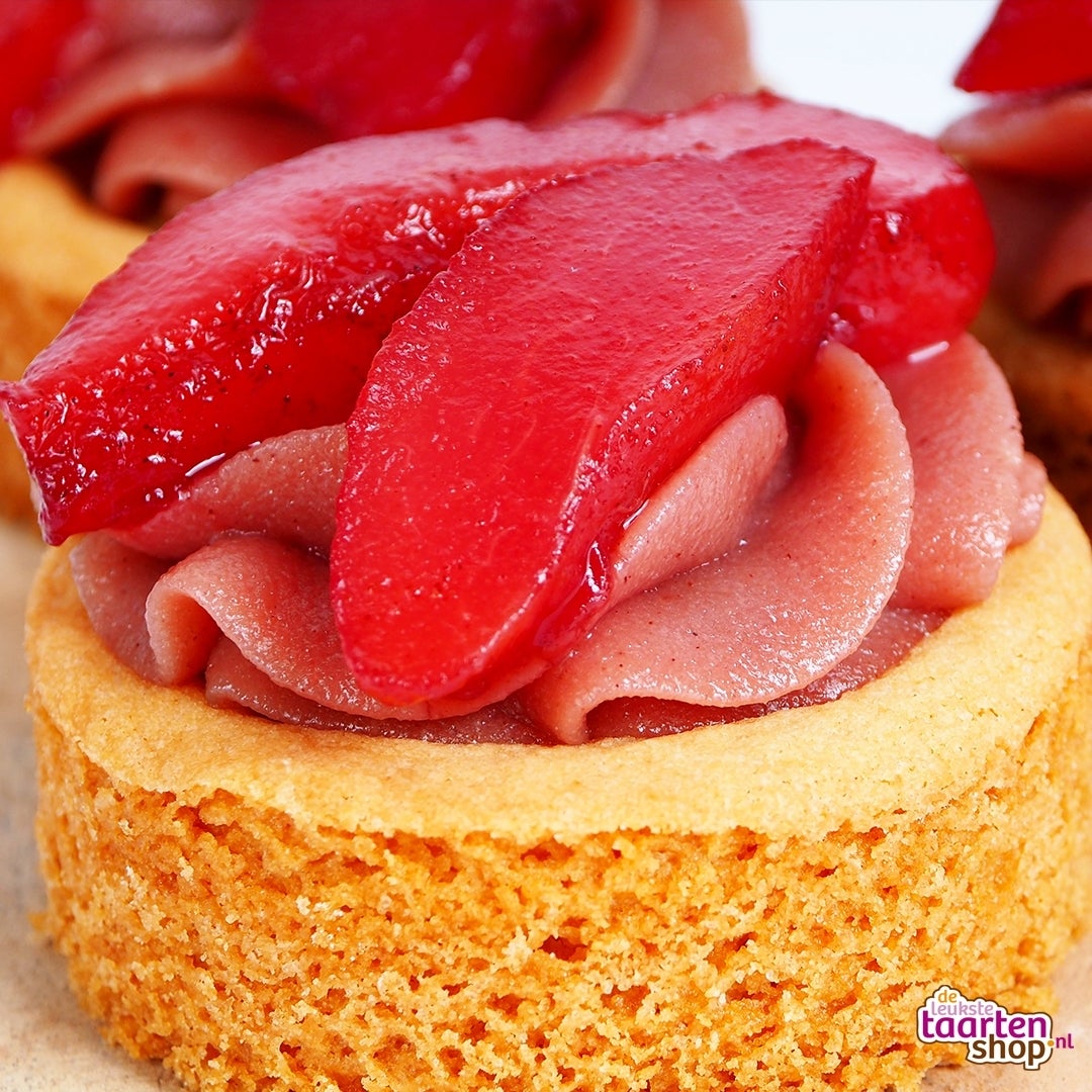 Poached Pears Cookie Cups