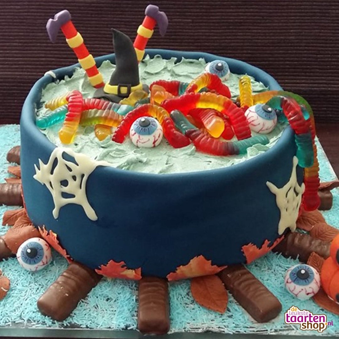 Halloween Witch Cauldron Cake