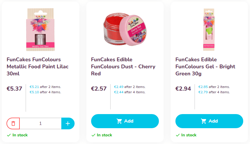Add products - example