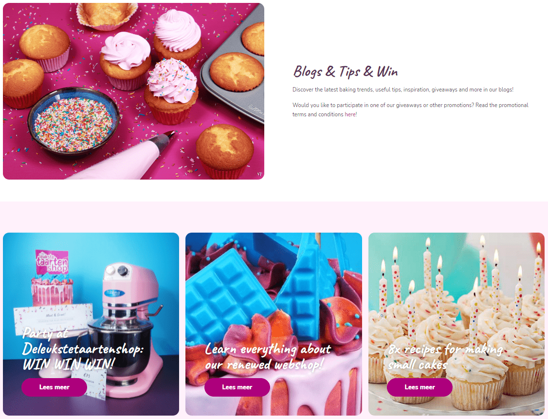 Blog page
