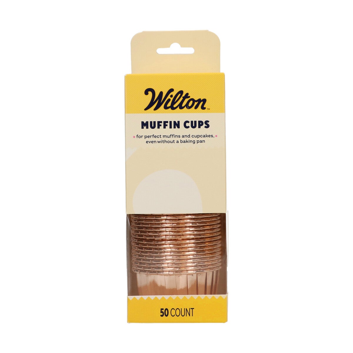 Wilton Muffin Cups Vintage Gold pk/50