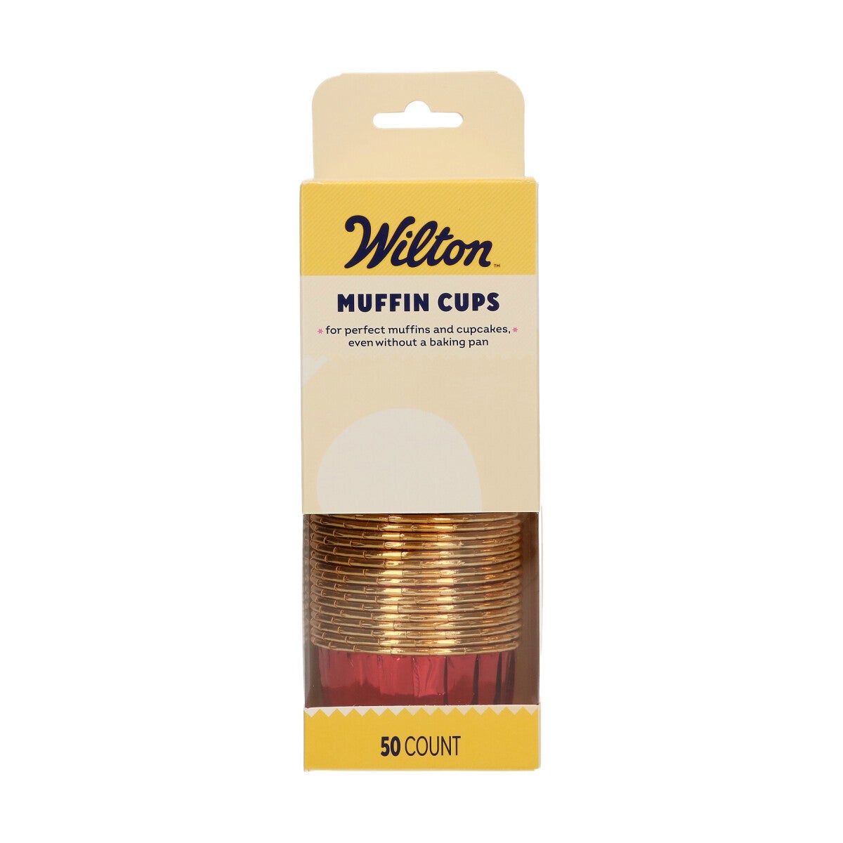 Wilton Muffin Cups Shiny Red pk/50