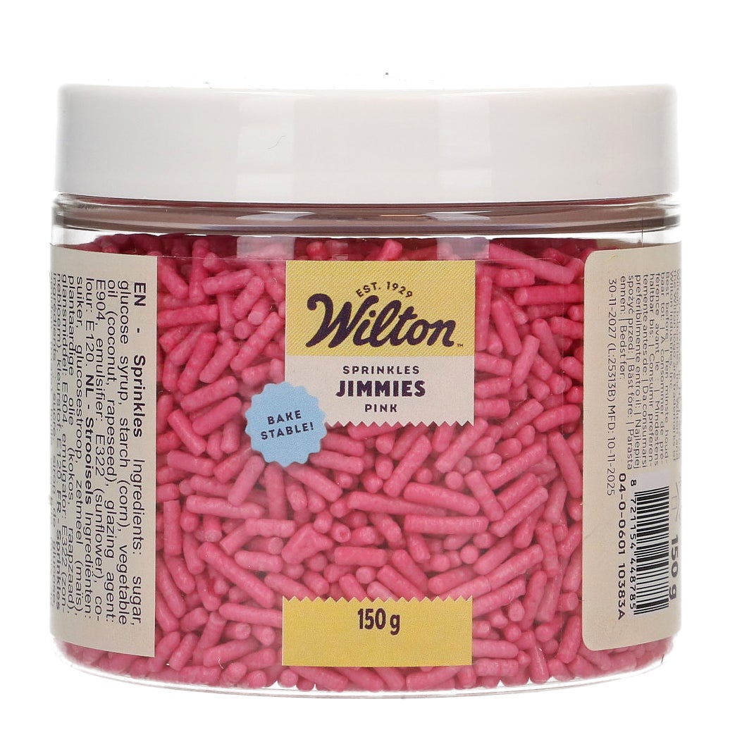 Wilton Sprinkles Jimmies Pink 150g