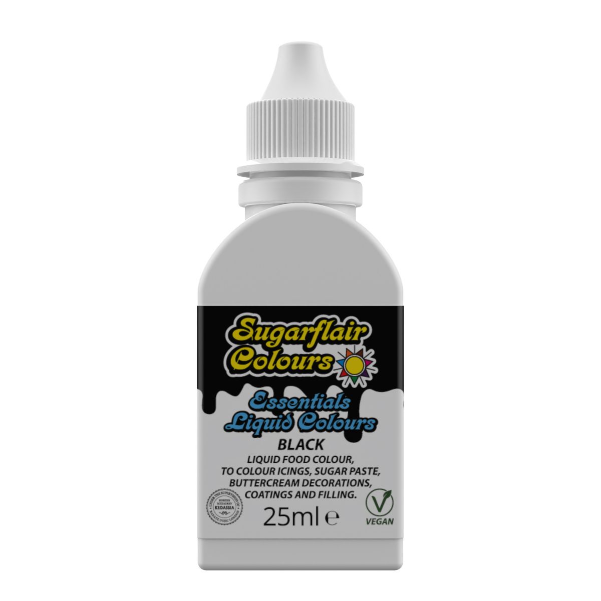 Sugarflair Liquid Colour Black 25ml