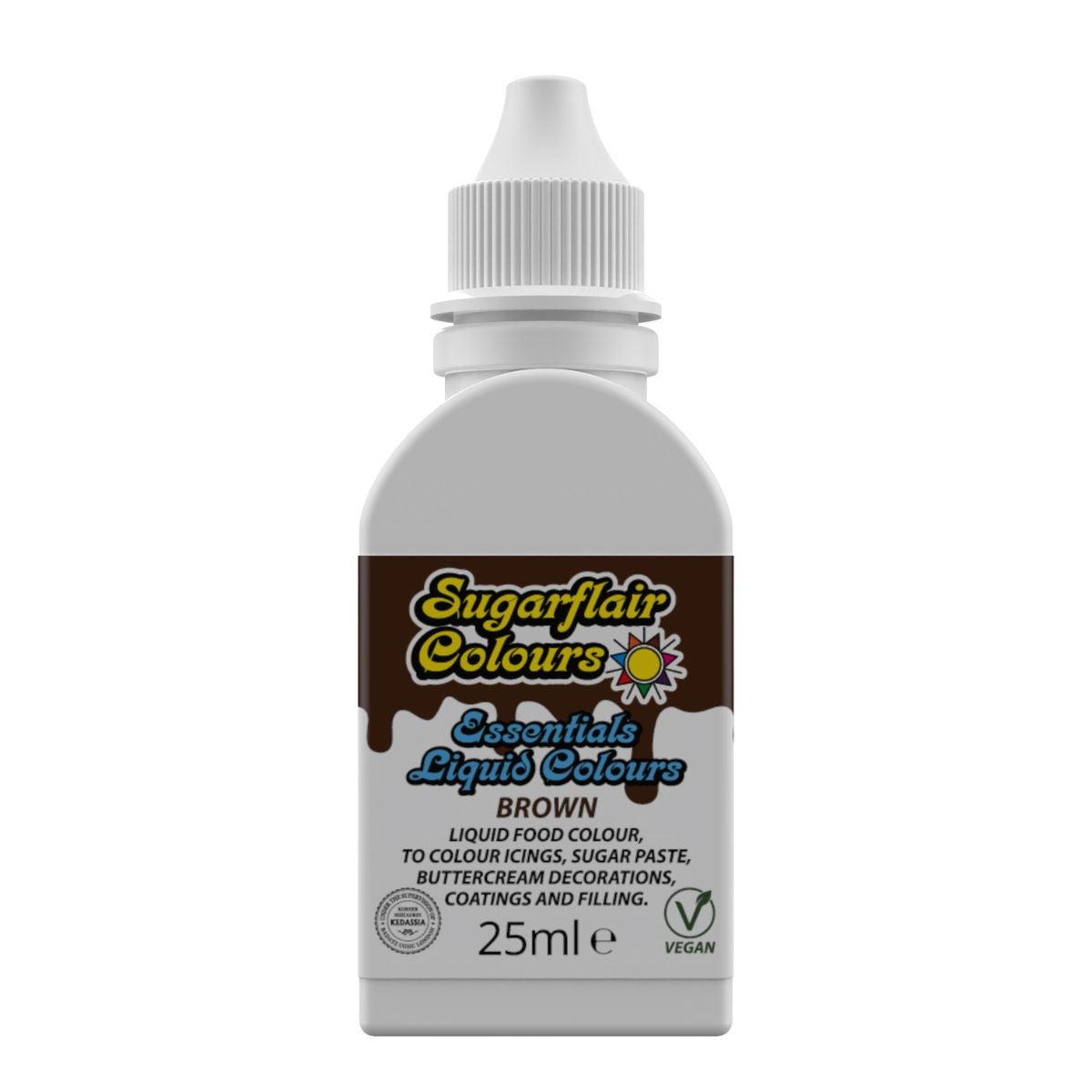 Sugarflair Liquid Colour Brown 25ml