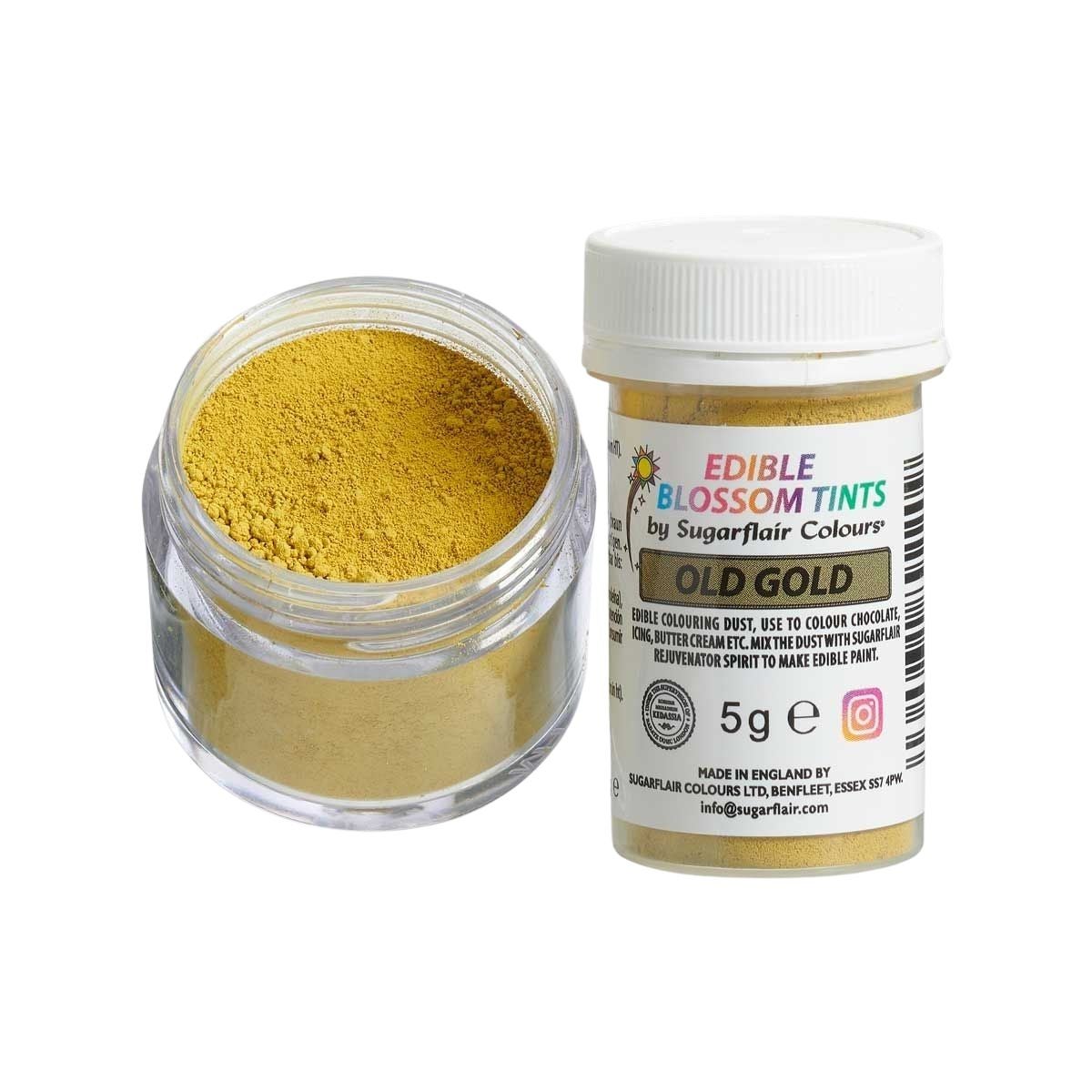 Sugarflair Blossom Tint Dust Old Gold 5g