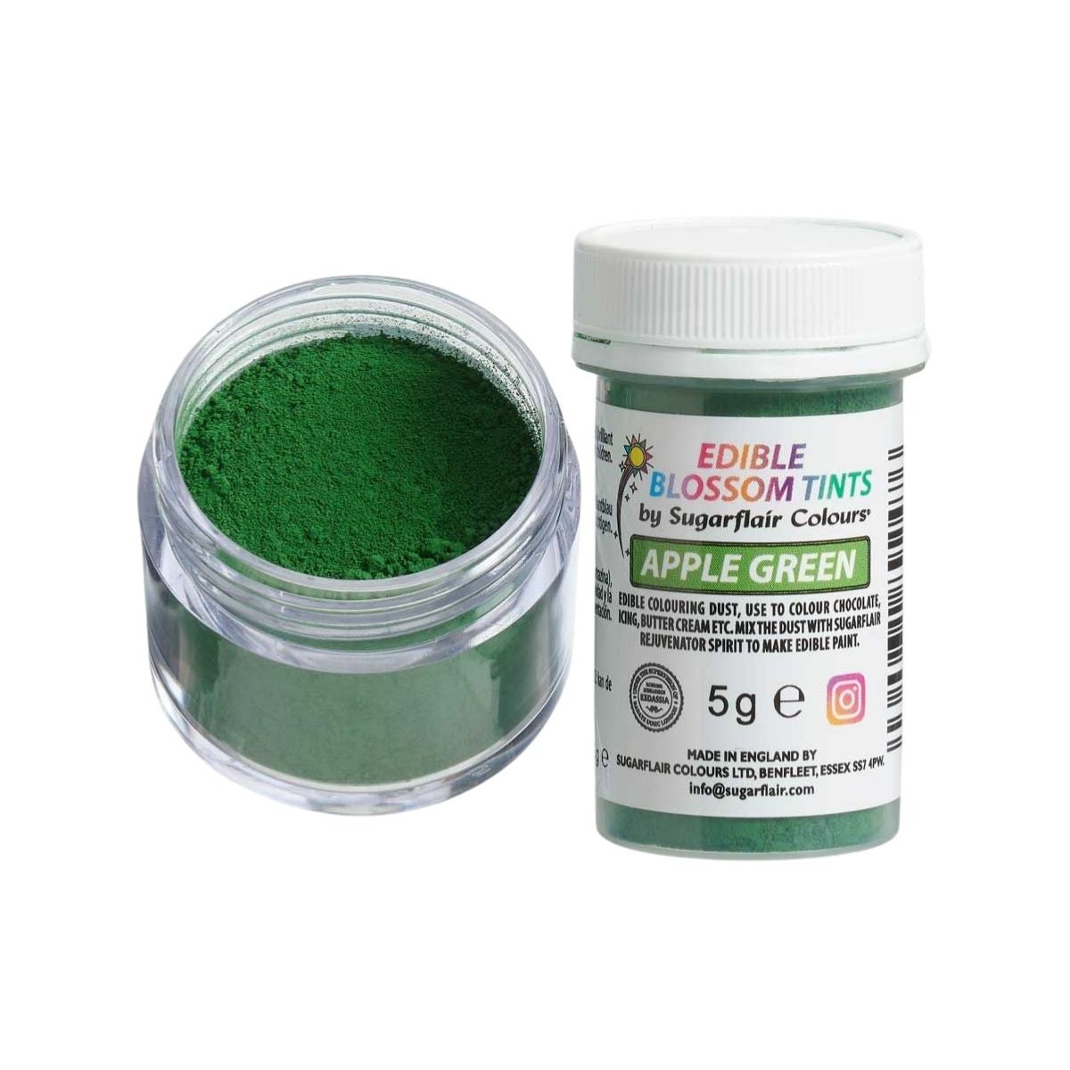Sugarflair Blossom Tint Dust Apple Green 5g