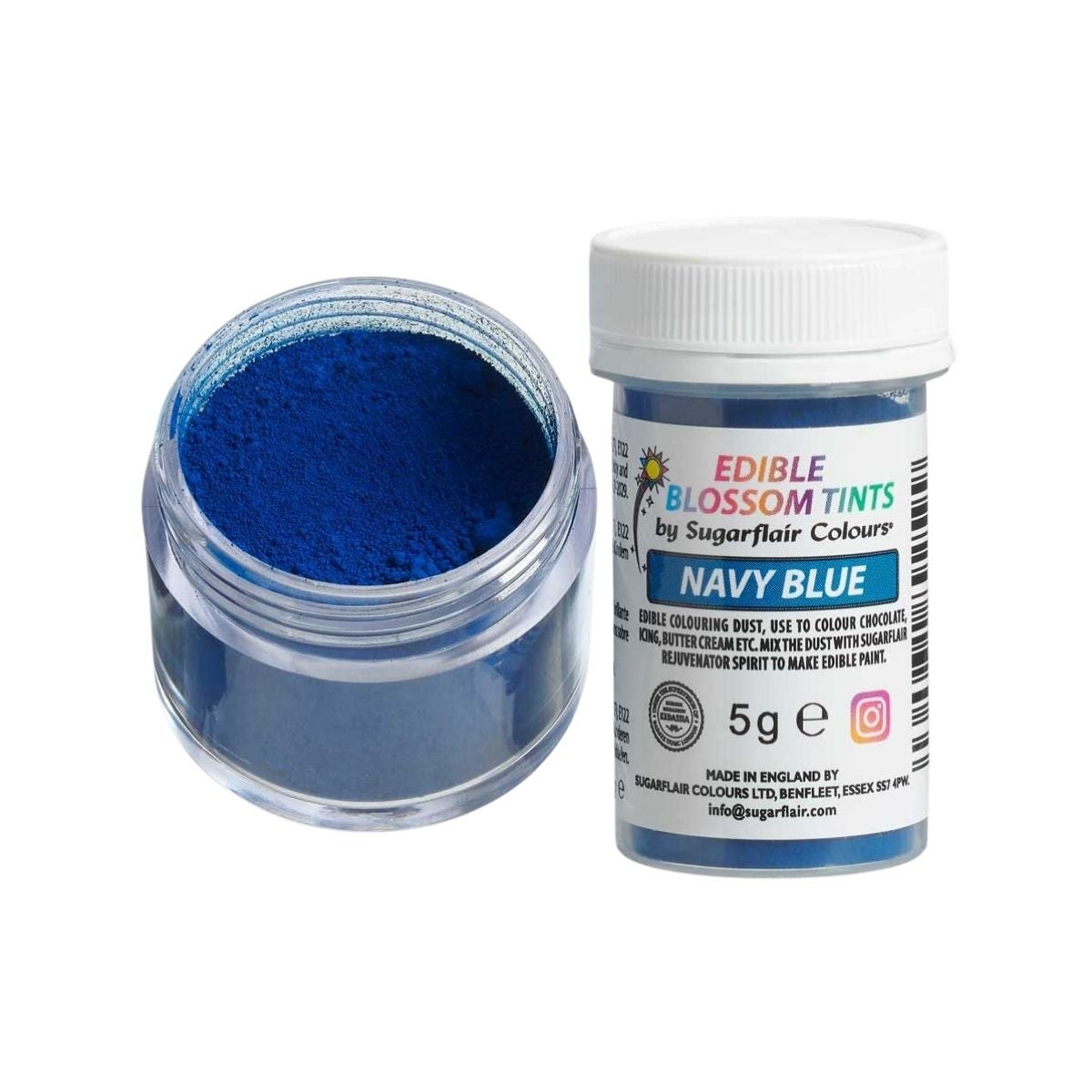 Sugarflair Blossom Tint Dust Navy Blue 5g
