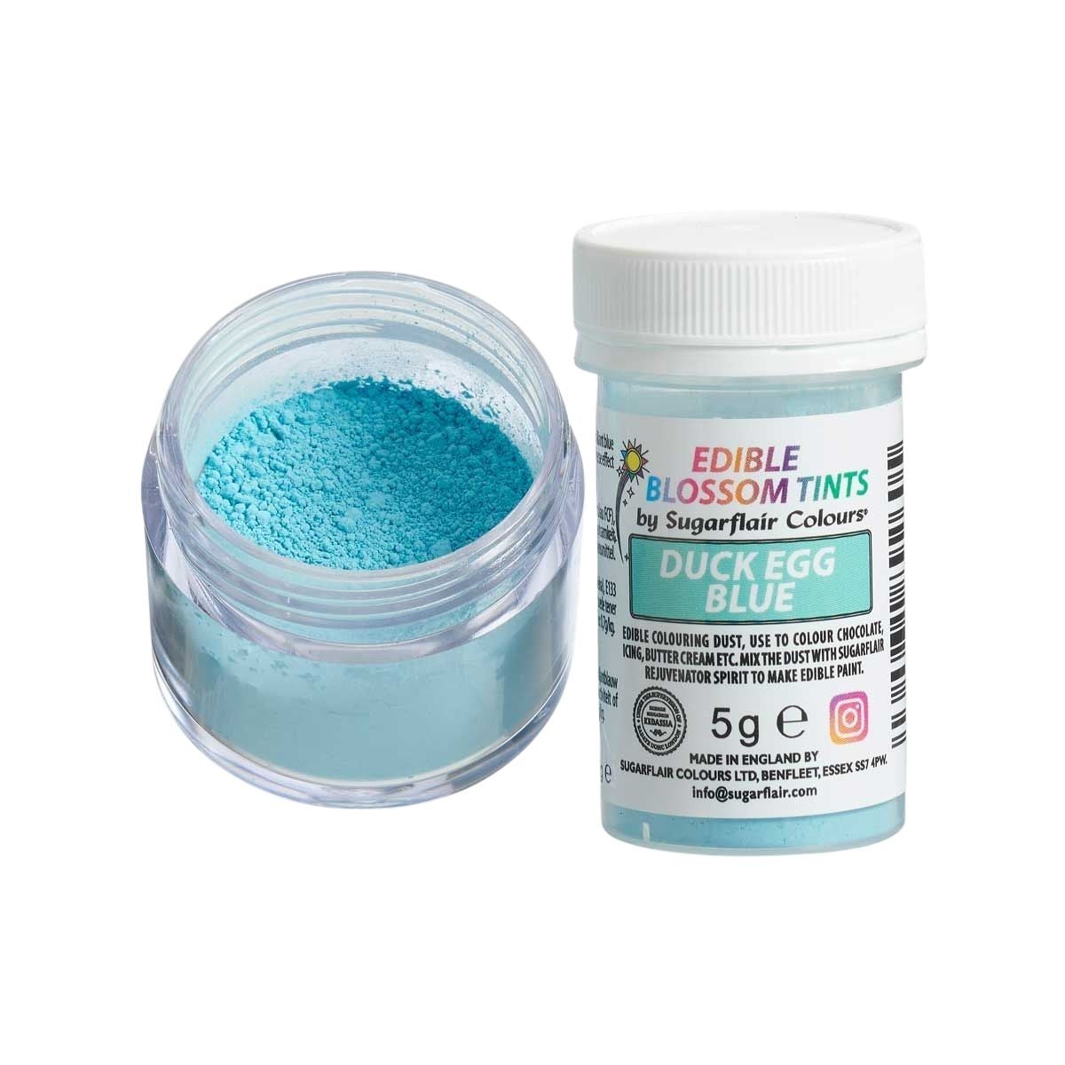 Sugarflair Blossom Tint Dust Duck Egg Blue 5g