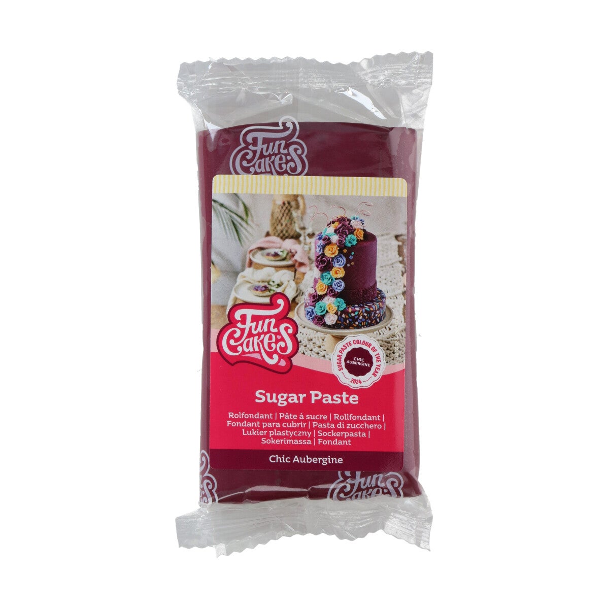 FunCakes Sugar Paste Chic Aubergine 250g