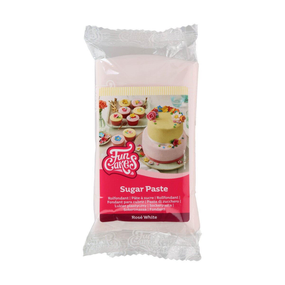 FunCakes Sugar Paste Rosé White 250g