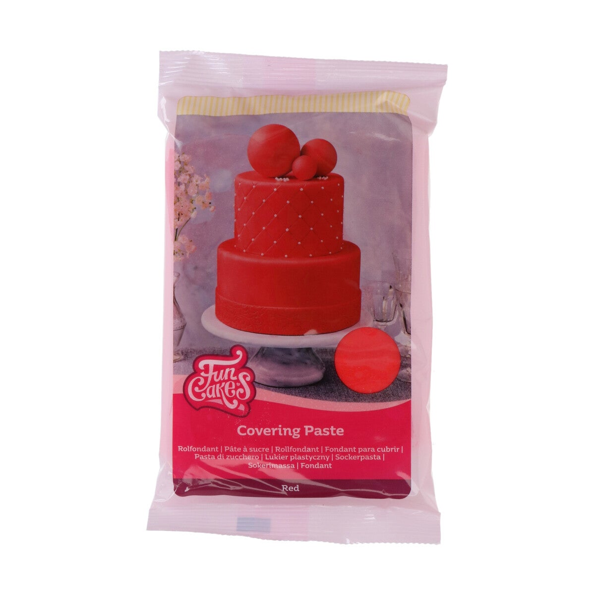 FunCakes Covering Paste Red 500g
