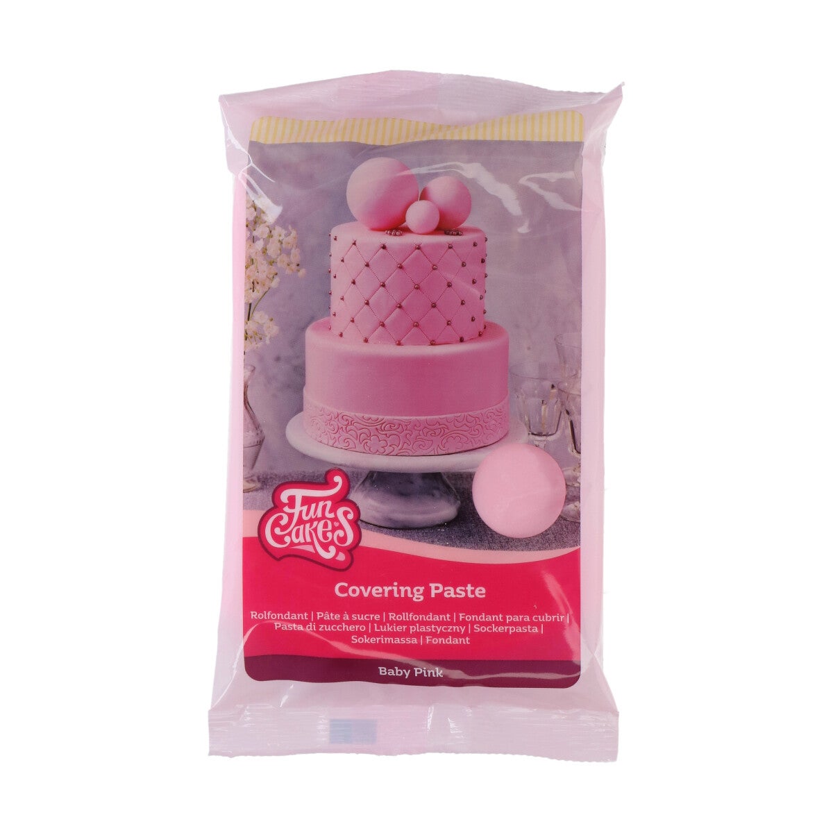 FunCakes Covering Paste Baby Pink 500g
