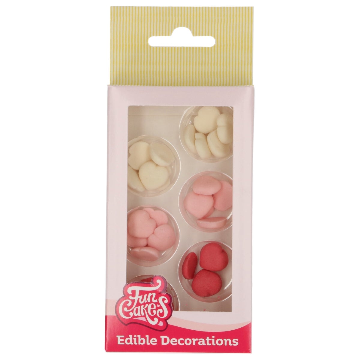 FunCakes Sugar Paste Decorations Hearts Small Assorti set/30