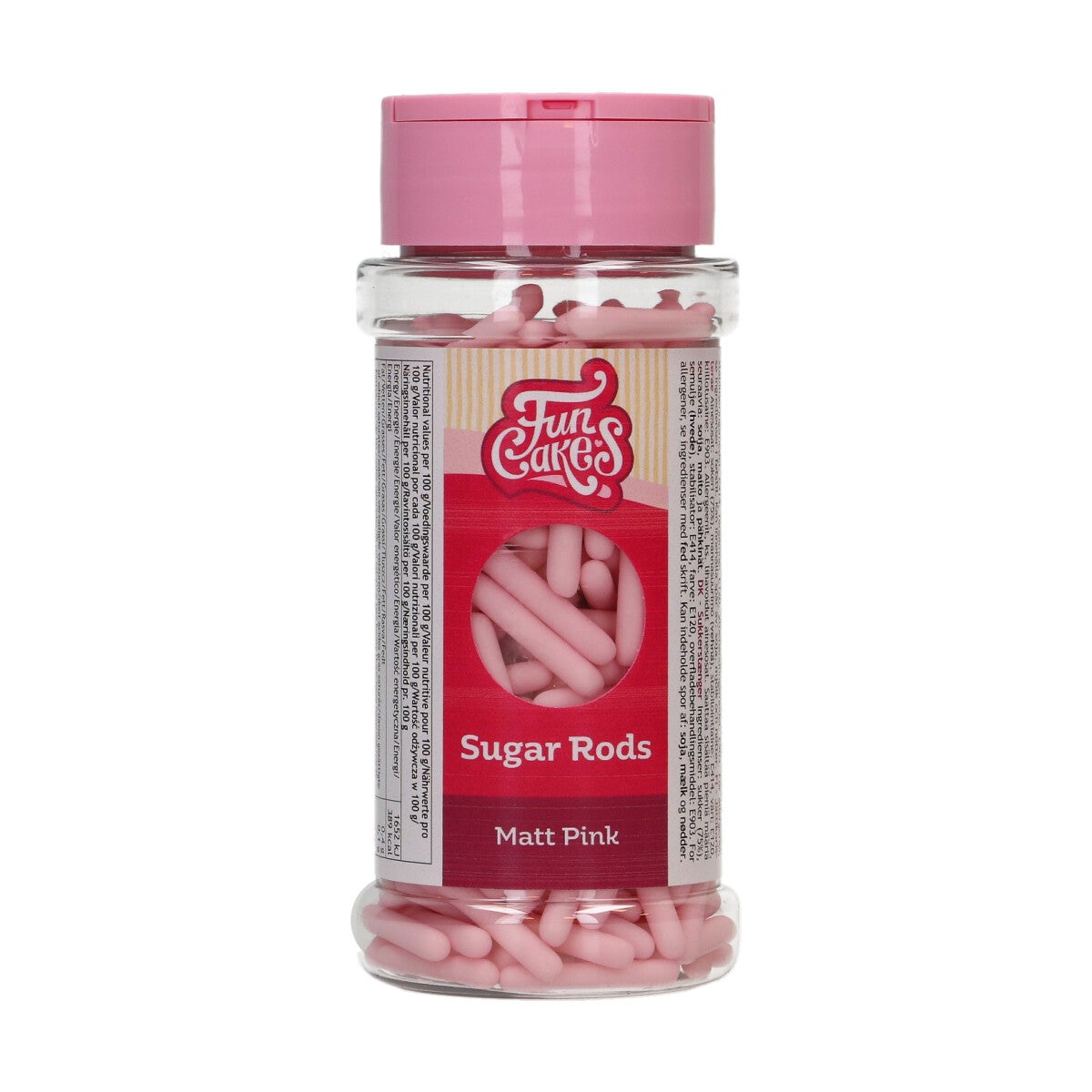 FunCakes Matt Sugar Rods XL Pink 70g BBD Discount